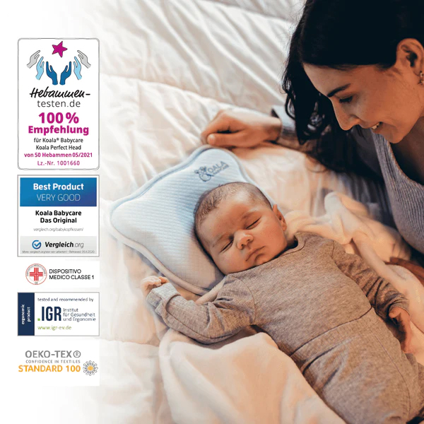 KOALA BABYCARE ® Almohada para bebés desde 0 meses rosa 